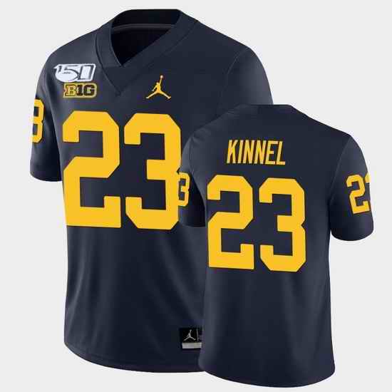 Men Michigan Wolverines Tyree Kinnel College Football Navy Alumni Player Game Jersey